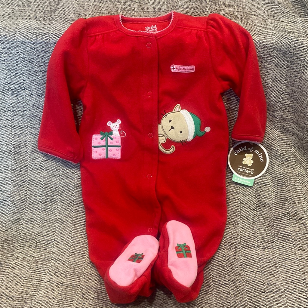 Nwt Carters Brand 1st Christmas Sleeper
